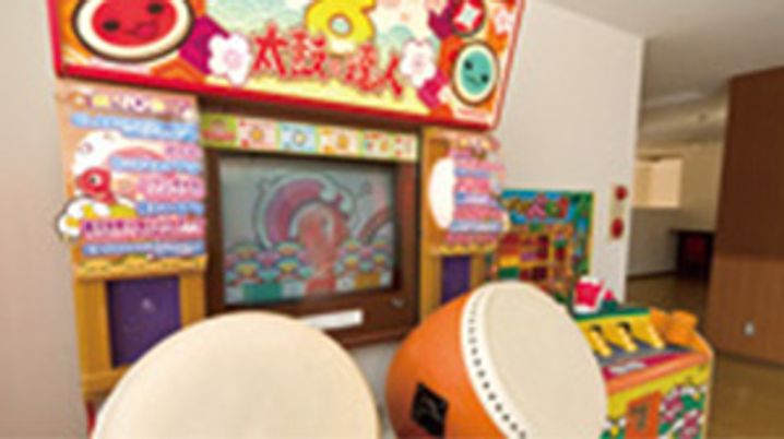 太鼓ゲームのある部屋