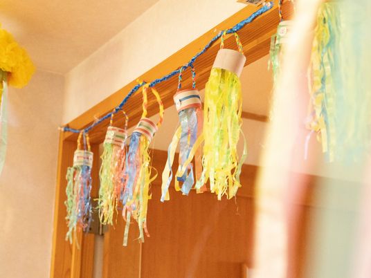 飾り付けられた居室