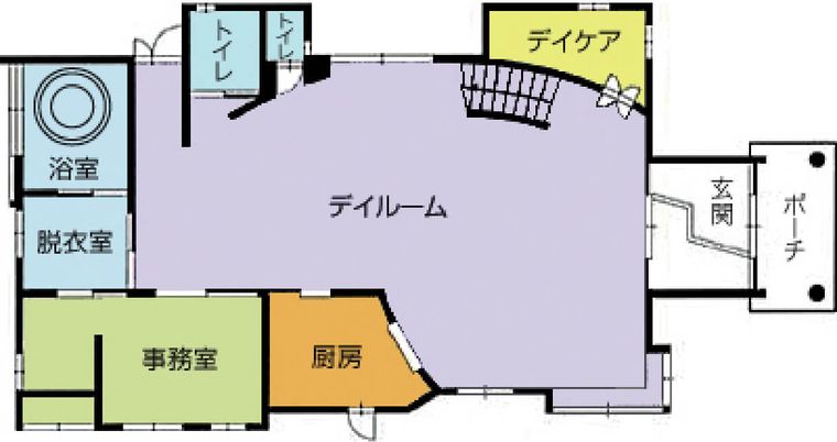 明るいデイルーム