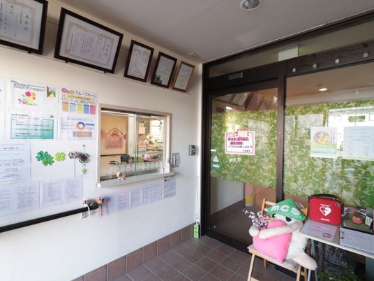 エントランスの情報掲示