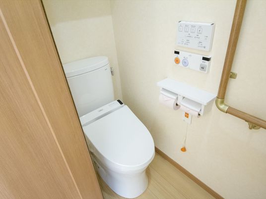 清潔なトイレ設備