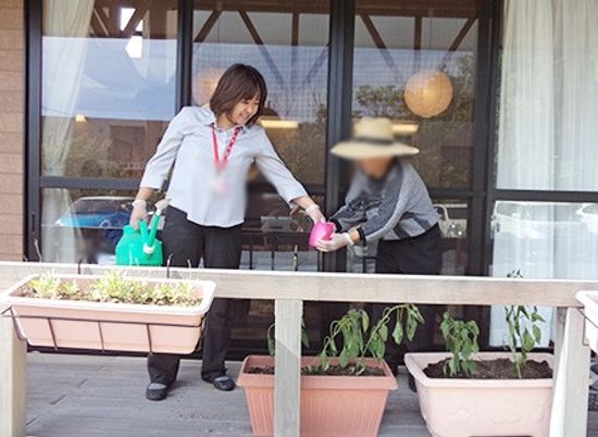 自然に寄り添うテラス
