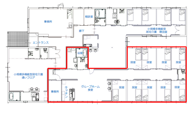 居室と設備の配置図