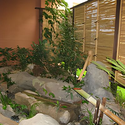 静かな庭の風景