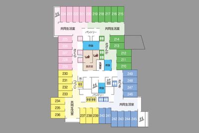 部屋配置の案内図