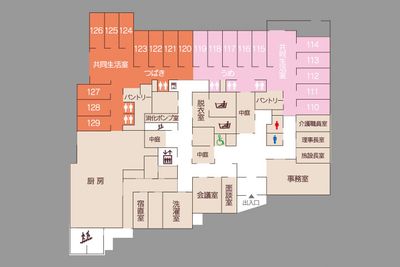 詳細なフロアマップ