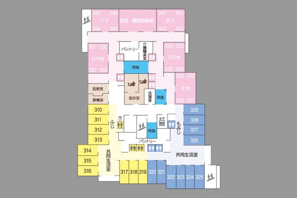 施設の全体見取り図