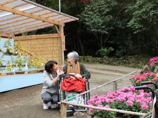 スタッフと利用者の交流
