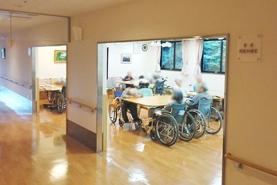 交流が行われている共有スペース