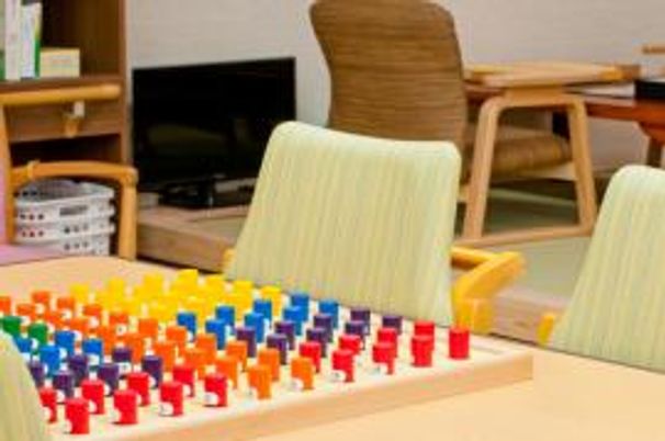 カラフルなゲームのある部屋